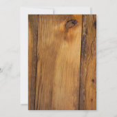 パイン素朴ズレッドレース冬のポスト結婚ズブランチ 招待状 (裏面)