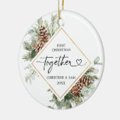 パイン素朴ズ初めてのクリスマス一緒にオーナメント セラミックオーナメント (左)