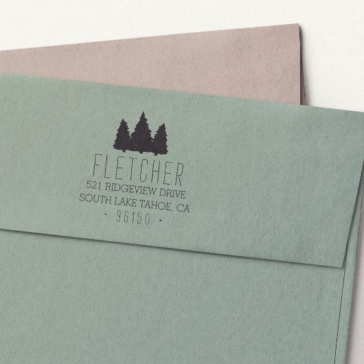 パイン素朴ズ差出人住所 セルフインキングスタンプ