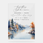 パイン素朴ツリーアドベンチャー結婚ズ アクリルサイン (正面)