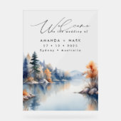 パイン素朴ツリーアドベンチャー結婚ズ アクリルサイン (正面)