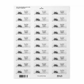 パイン素朴ツリーカントリー差出人住所 ラベル (フルシート)