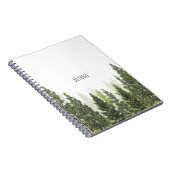 パイン素朴ツリーズシンプルカントリー ノートブック (右側)