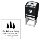 パイン素朴ツリーズ差出人住所 セルフインキングスタンプ (インサイチュ)