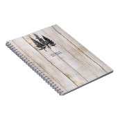 パイン素朴ツリーズ木製シンプル国 ノートブック (右側)