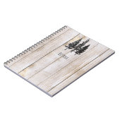 パイン素朴ツリーズ木製シンプル国 ノートブック (左側)