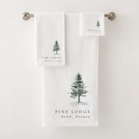 パイン素朴ツリーモーテルビジネスゲスト バスタオルセット (インサイチュ)