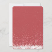 パイン素朴ツリーレッドトラッククリスマスパーティー招待状 シーズンカード (裏面)