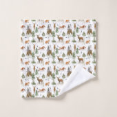 パイン素朴ツリー バスタオルセット (ウォッシュタオル)