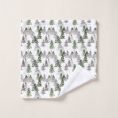 パイン素朴ツリー バスタオルセット (ウォッシュタオル)