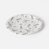 パイン素朴ピネコーンキャンドルクリスマスパーティー ペーパープレート (アングル)