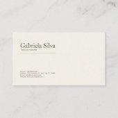 パイン素朴フォレストウィンターウッドランド 名刺 (裏面)