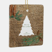 パイン素朴フォレストクリスマスツリー セラミックオーナメント (右)