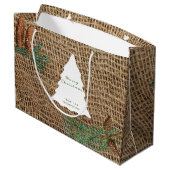 パイン素朴フォレストクリスマスツリー ラージペーパーバッグ (裏面アングル)