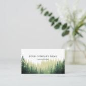 パイン素朴フォレストロゴ 名刺 (スタンド正面)