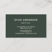 パイン素朴フォレストロゴ 名刺 (裏面)