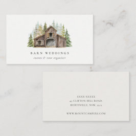 パイン素朴フォレスト納屋周囲の庭イベントホリデーホーム 名刺