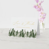 パイン素朴フォレ結婚ストの愛と感謝していL 箔グリーティングカード (蘭)