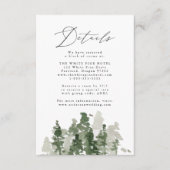 パイン素朴フォレ結婚ス詳細エンクロージャカード エンクロージャーカード (正面)