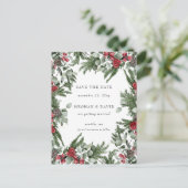 パイン素朴ベリー冬のクリスマスを保存 案内ポストカード (スタンド正面)