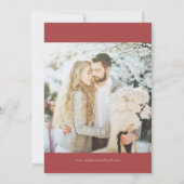 パイン素朴ベリー冬のクリスマスフォト セーブザデート (裏面)