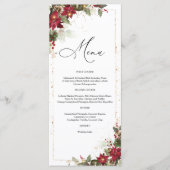 パイン素朴ポインセチアフローラ結婚ズ メニュー (正面)