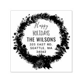 パイン素朴リースホリデーズ差出人住所 セルフインキングスタンプ (デザイン)