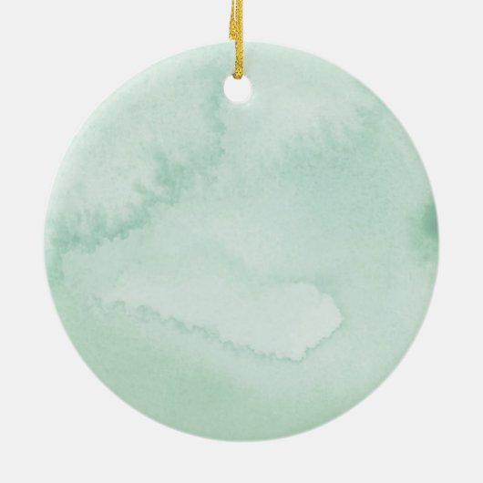 パイン素朴リーフ初めてのクリスマス結婚したオーナメント セラミックオーナメント (裏面)