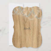 パイン素朴ロッジウィンターウェディング 招待状 (裏面)