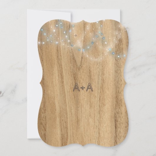 パイン素朴ロッジウィンターウェディング 招待状 (裏面)