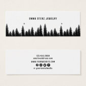 パイン素朴・イヤリングバスケスタッド表示カード (正面&裏面)