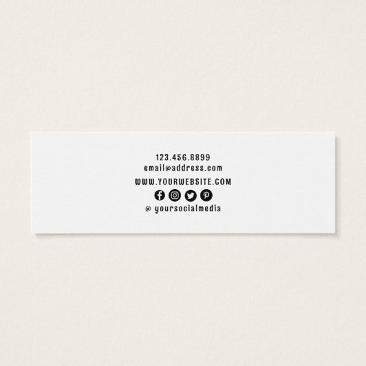 パイン素朴・イヤリングバスケスタッド表示カード (裏面)