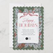 パイン絵を描&ボー企業のホリデーカード シーズンカード (正面)