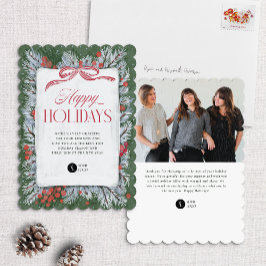 パイン絵を描&ボー企業のホリデーカード シーズンカード