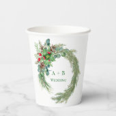 パイン針レッドベリーリース結婚ズ 紙コップ (裏面)