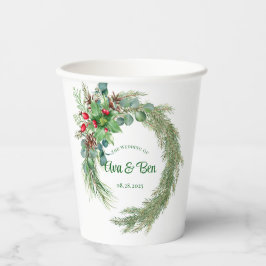 パイン針レッドベリーリース結婚ズ 紙コップ