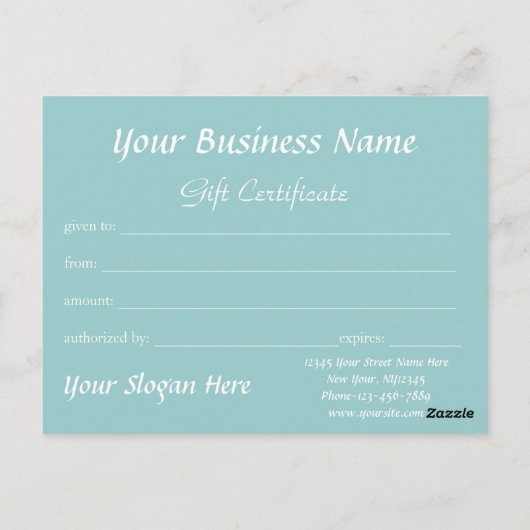 パイン霜の降りたバウホリデーギフト券 ポストカード (裏面)