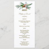 パイン魅力的コーンベリークリスマス結婚ズ メニュー (裏面)