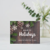 パイン&ウッドメディカルクリニックホリデーグリーティング ポストカード (スタンド正面)
