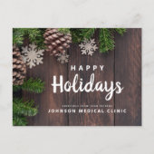 パイン&ウッドメディカルクリニックホリデーグリーティング ポストカード (正面)
