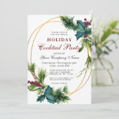 パイン コーポレート クリスマス ホリデー カクテル パーティー 招待状 (スタンド正面)
