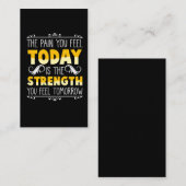パイン·トゥデイ·ストレンジ·明日のやる気を起こさせる引用文 名刺 (正面/裏面)