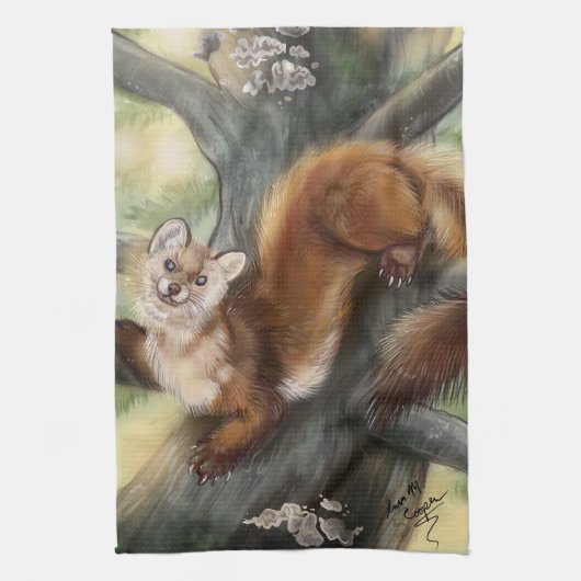 パイン・マーティン キッチンタオル (縦)