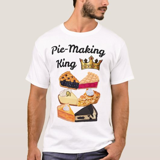 パイ作りの王様 Tシャツ (正面)