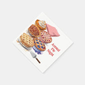 パイ共有の夜パーティー スタンダードカクテルナプキン (角)