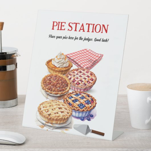 パイ共有の夜パーティー 台座サイン (インサイチュ)