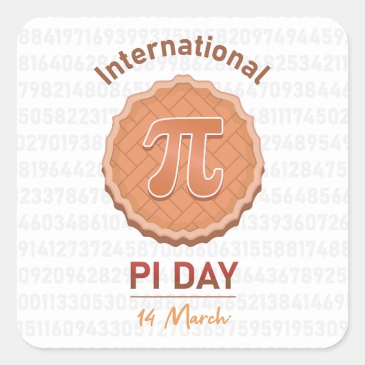 パイ国際的プ日 スクエアシール (正面)