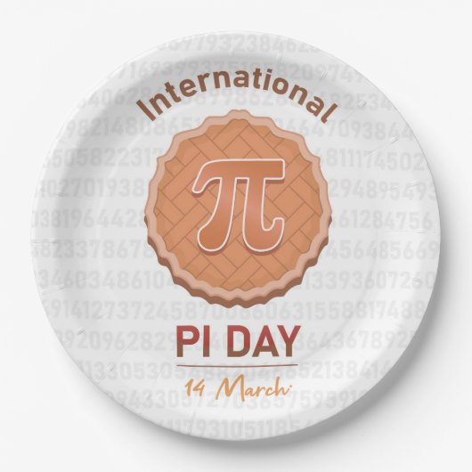 パイ国際的プ日 ペーパープレート (正面)
