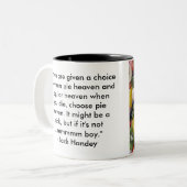 パイ天国のマグ(大きい) ツートーンマグカップ (正面左)