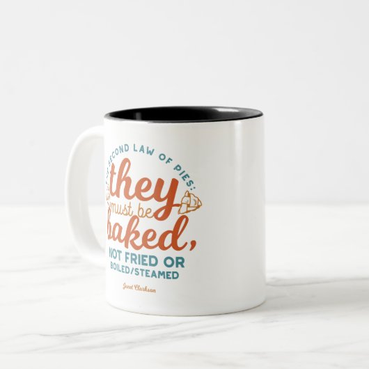 パイ引用文バイジャネクラークソン ツートーンマグカップ (正面左)